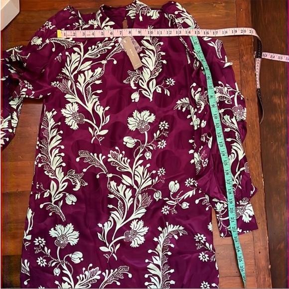 NWT J. Crew Collection 100% Silk Ruffle Sleeve High Neck Dress - Picture 11 of 15